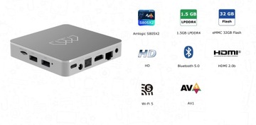 Smart Homatics Box HD Android TV WiFi Netflix Disney