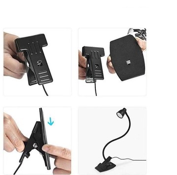 Светодиодная настольная лампа CLIP 5W для школы + ПОДСТАВКА