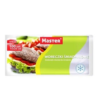 WORECZKI ŚNIADANIOWE EXTRA 15X25 CM LDPE 100 sztuk