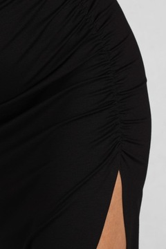 Асимметричная юбка XS RIBBLED TUBE BLACK