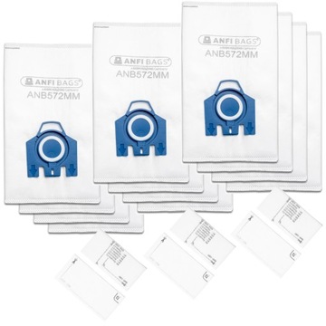 12x Worki do odkurzacza Miele 3D Complete C2 C3 Classic C1 + filtry