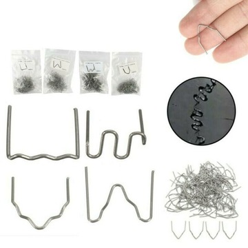 ZSZYWKI DO ZGRZEWARKI DO PLASTIKU TWORZYW ZESTAW RÓŻNE 2000 SZT 0,8MM 0,6MM