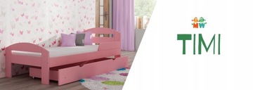 TIMI Кровать деревянная односпальная 180x90