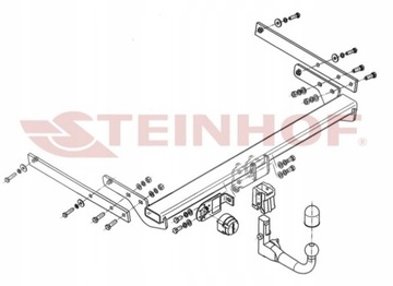 СЪЕМНЫЙ БУКСИРОВОЧНЫЙ КРЮК + 13Р FORD KUGA MK2 с 2013II