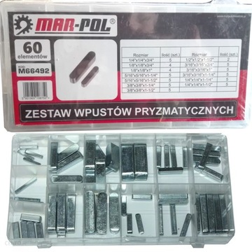 ZESTAW WPUSTÓW PRYZMATYCZNYCH 60 M66492