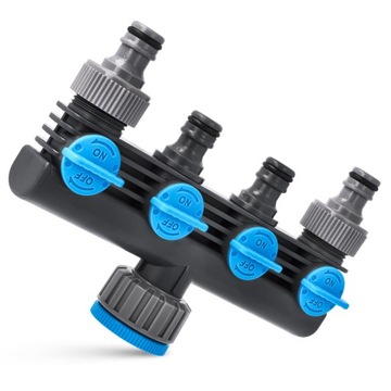 Распределитель крана с 4-ходовым ходом | Водяной шланг Cellfast с четырехрезьбовым соединением 1 дюйм 3/4 дюйма