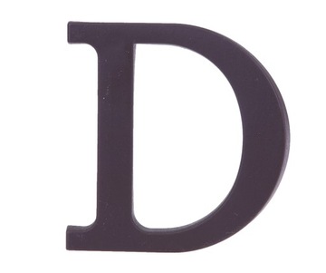 LITERA D NA DOM BUDYNEK ADRES LITERY 9 CM BRĄZ