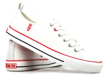 КРОССОВКИ МУЖСКИЕ BIG STAR JJ174062 CLASSIC БЕЛЫЕ