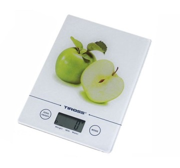 Ультратонкие кухонные весы TIROSS TS-1301 APPLE