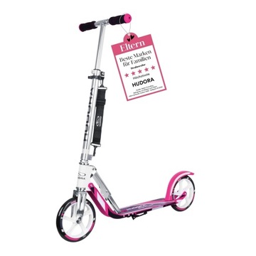HULAJNOGA DWUKOŁOWA HUDORA BIG WHEEL 205 14738/01 RÓŻOWY, SREBRNY