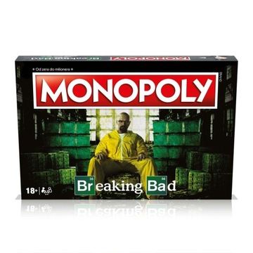 GRA PLANSZOWA MONOPOLY WERSJA BREAKING BAD DLA FANÓW SERIALU WALTER WHITE