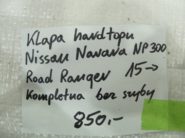 VÍKO KUFRU HARDTOPU NISSAN NAVARA NP300 ROAD RANGER 15-