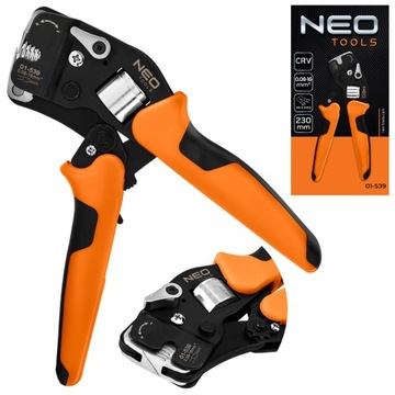 NEO SZCZYPCE DO KOŃCÓWEK TULEJ CRV 230MM 0.08-16