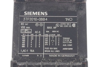 Siemens 3TF2010-0BB4 3TF20100BB4