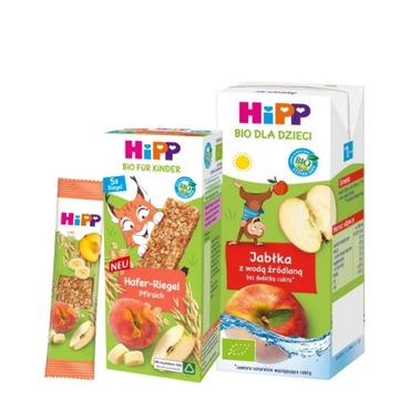 HiPP Batonik owsiany BIO 5szt + woda 200ml
