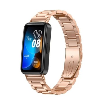 BRANSOLETA PASEK DO HUAWEI BAND 8 RÓŻOWO-ZŁOTA