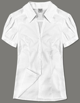 ЭЛЕГАНТНАЯ БЛУЗКА 0666# БЕЛАЯ S (36)