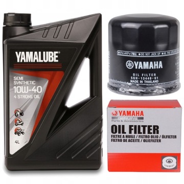 YAMALUBE YAMAHA OLEJ 4L PÓŁSYNT. 10W-40 + FILTR 4T
