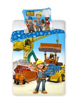 POŚCIEL dziecięca Bob Budowniczy 100x135 bawełnian