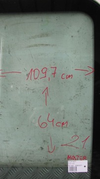 MASTER MOVANO II SKLO (OKNO) KAROSERIE 03-10