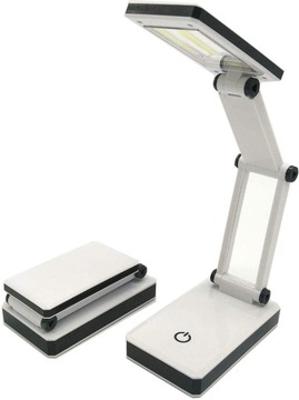 Składana lampka biurkowa lampa nocna USB / BATERIE 3 poziomy jasności 2x3 W