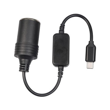 Портативный преобразователь кабеля USB C в прикуриватель
