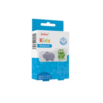 Zestaw plastrów Dr. Max Kids Washproof białe 10 sztuk