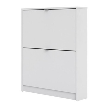 Szafka na buty Roma stojąca biały mat 70 x 17 x 85 cm na 5 par butów
