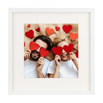 Рамка BOX белая 3D глубиной 30х30 см для фотографий ART