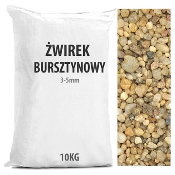 Bursztynowy Żwirek Żwir do Ogrodu Dekoracji 10KG