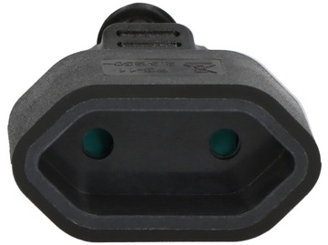 Одинарный удлинитель 1 м 1-розетка черный PS-11