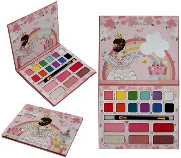 PALETKA CIENIE DO MAKIJAŻU BROKAT GLITTER 18 SZTUK