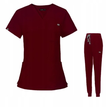 NOWY KOMPLET MEDYCZNY KOSZULKA SPODNIE UNIFORM DAMSKI, S
