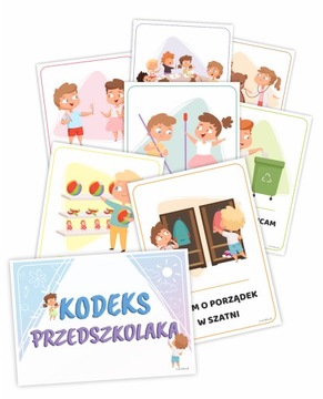PLANSZE - KODEKS PRZEDSZKOLAKA ZASADY PRZEDSZKOLNE (17 szt.) - LearnHow