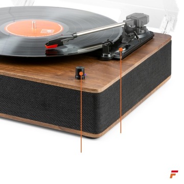 Стереофонический проигрыватель HQ BT с динамиками Fenton + винил