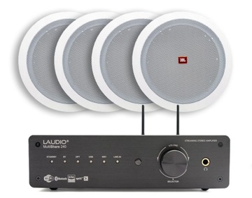 LAUDIO Multishare 240 + 4 Głośniki sufitowe JBL