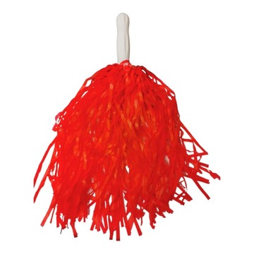 POMPON CHEERLEADERKI czirliderka pompony CZERWONY
