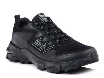 Buty męskie trekkingowe czarne niskie Big Star LL174127 43