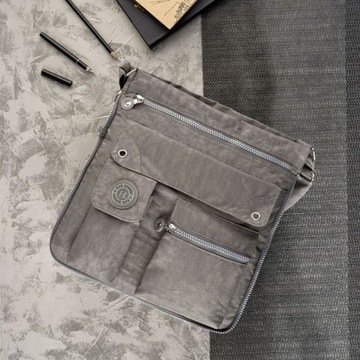 ВМЕСТИТЕЛЬНАЯ СЕРАЯ УНИВЕРСАЛЬНАЯ СУМКА ДЛЯ МОЛОДЕЖИ