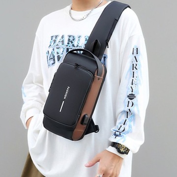 МУЖСКАЯ НАСТЕННАЯ СУМКА ВОДОНЕПРОНИЦАЕМЫЙ РЮКЗАК USB