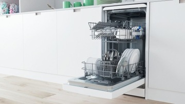 Посудомоечная машина INDESIT DF9E 1B10, 9 комплектов, 45 см, белый