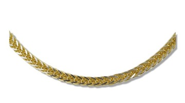 Łańcuszek Złoty Lisi Ogon Spiga 585 14k 50 cm
