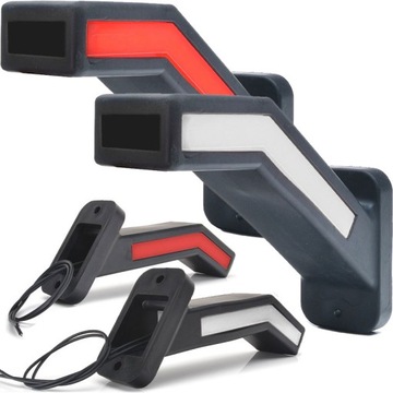 KOMPLET LAMP OBRYSÓWEK ROGOWYCH L/P ZESTAW 2SZT