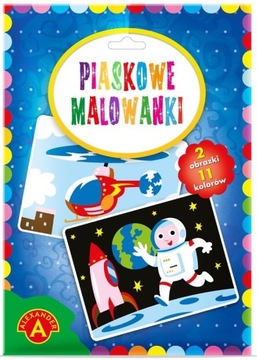 PIASKOWE MALOWANKI ASTRONAUTA HELIKOPTER od 6 LAT