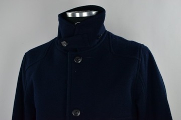 G-Star Raw Radar Garber Wełniany Płaszcz Męski Zimowy Navy L