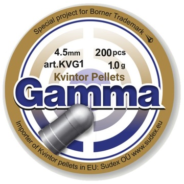Ciężki Śrut Kvintor Gamma 4,5 mm 1,0 g 200 szt.
