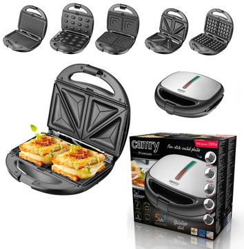 Opiekacz wielofunkcyjny CAMRY CR 3042 Mocny 1200W Toster Grill Gofrownica
