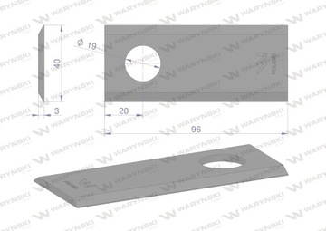 НОЖ ЛЕЗВИЕ Роторная КОСИЛКА Полировка 1 шт.