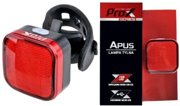 Lampka tylna PROX APUS 40 lm usb, 350 mAh