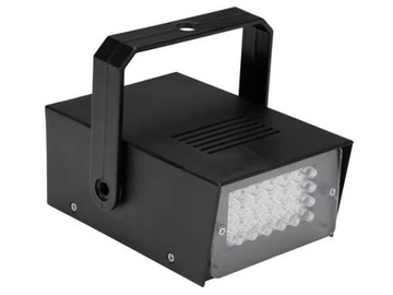 Stroboskop mini 24 LED białe diody na baterie